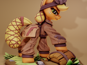 Applejack Bad Future MLP 3D Print Model