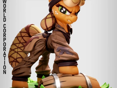Applejack Bad Future MLP 3D Print Model