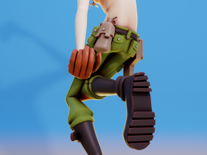 2D Dirty Harry Gorillaz 3D Print Model