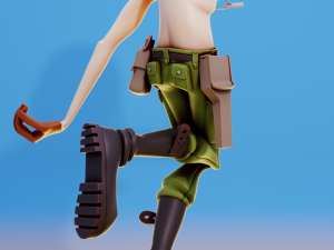 2D Dirty Harry Gorillaz 3D Print Model