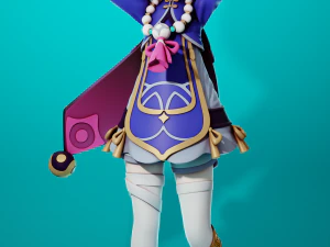 Impatto Qiqi Genshin Modello di stampa 3D