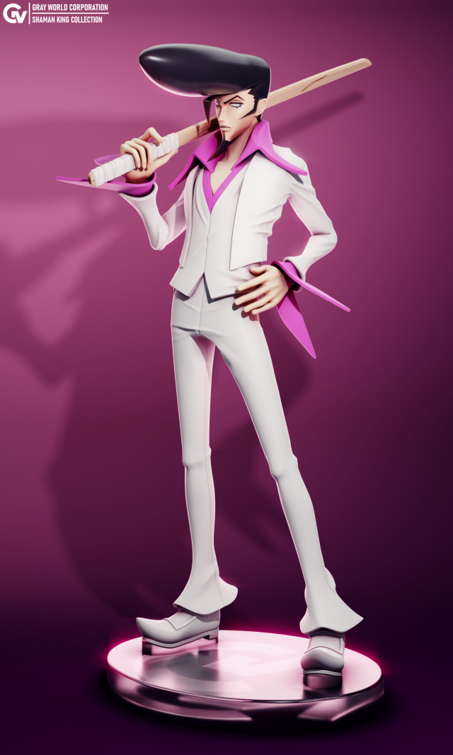 Umemiya Ryunosuke Shaman King 3D Druckmodell .c4d .max .obj .3ds .fbx .stl .blend