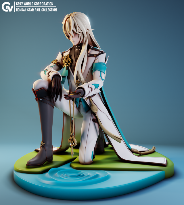 Luocha Honkai Star Rail 3D printmodel .c4d .max .obj .3ds .fbx .stl .blend 