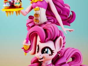 Pink Beach Sand Set - My Little Pony 3D Принт Модель