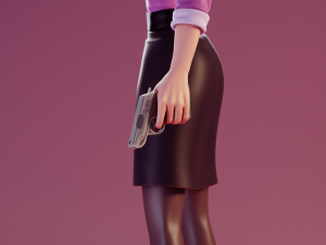 Miss Pauling Team Fortress 2 3D-Druckmodell