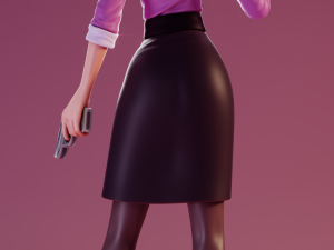 Miss Pauling Team Fortress 2 3D-Druckmodell