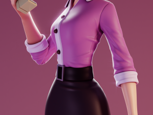 Miss Pauling Team Fortress 2 3D-Druckmodell