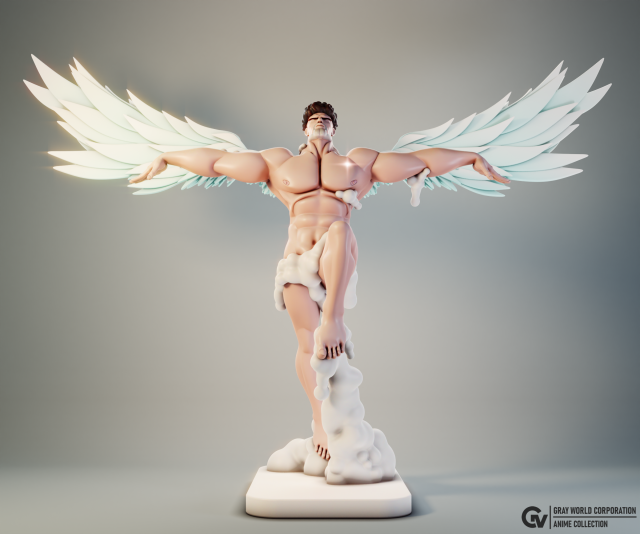 Puri-Puri Prisoner Angel Style One-Punch Man 3D Print Model .c4d .max .obj .3ds .fbx .stl .blend 