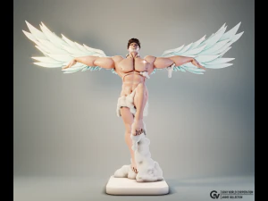 Puri-Puri Tahanan Malaikat Gaya One-Punch Man Model Cetak 3D