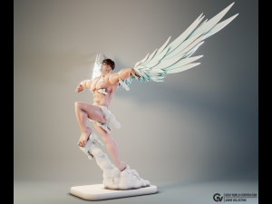 Puri-Puri Prisoner Angel Style One-Punch Man 3D Print Model