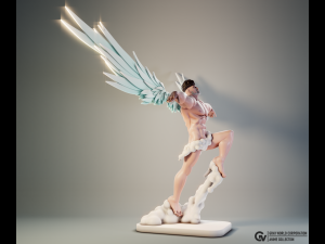 Puri-Puri Prisoner Angel Style One-Punch Man 3D Print Model
