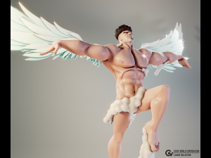 Puri-Puri Prisoner Angel Style One-Punch Man 3D Print Model