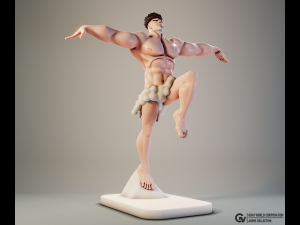 Puri-Puri Prisoner Angel Style One-Punch Man 3D Print Model
