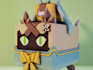 Kirara Box-Cat Genshin Impact 3D प्रिंट मॉडल