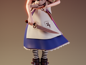McGees Alice Alice Madness Returns 3D Baskı Modeli