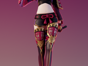 Kuki Shinobu Genshin Impact Modèles 3D en vedette
