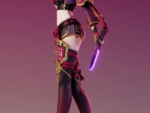 Kuki Shinobu Genshin Impact Modèles 3D en vedette