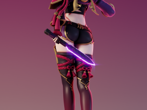 Kuki Shinobu Genshin Impact Modèles 3D en vedette