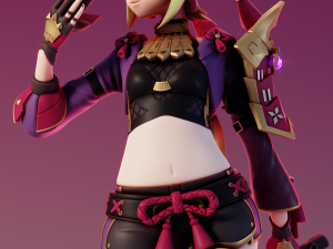 Kuki Shinobu Genshin Impact Modèles 3D en vedette