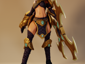 Sivir League of Legends Modèles 3D en vedette
