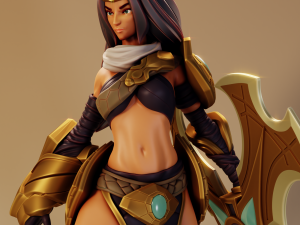 Sivir League of Legends Modèles 3D en vedette