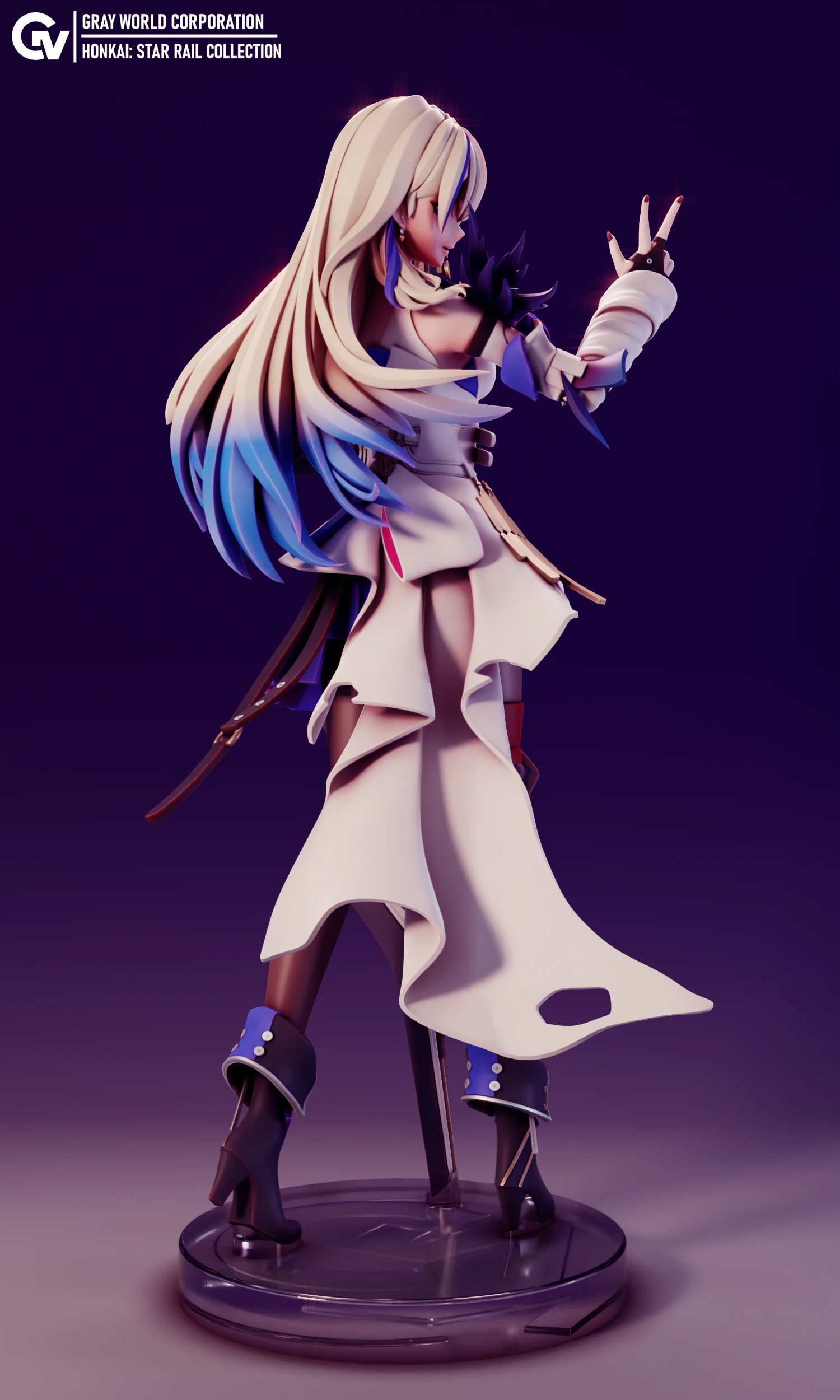 Serval Honkai Star Rail 3D Print Model .c4d .max .obj .3ds .fbx .stl .blend 