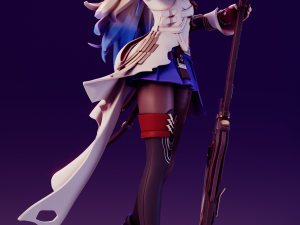 Serval Honkai Star Rail Modèles 3D en vedette