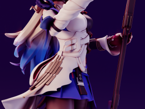 Serval Honkai Star Rail Modèles 3D en vedette