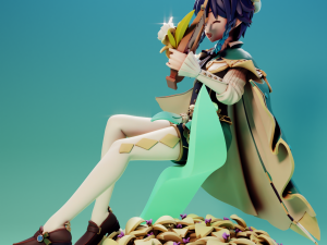Venti Genshin Impact Modelo de impresión 3D