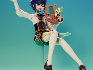 Venti Genshin Impact 3D Print Model