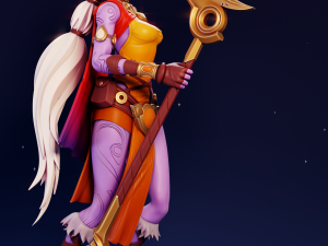 Soraka League of Legends Modelo de Impressão 3D