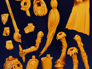 Soraka League of Legends Modelo de Impressão 3D