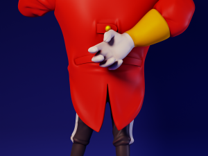 Eggman Boom Sonic The Hedgehog 3Dプリントモデル