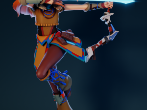 Aloy Genshin Impact 3D-Druckmodell