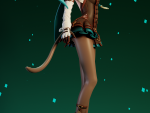 Lynette Genshin Impact 3D-printmodel