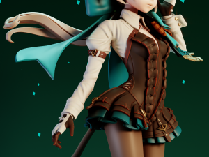 Lynette Genshin Impact 3D-printmodel