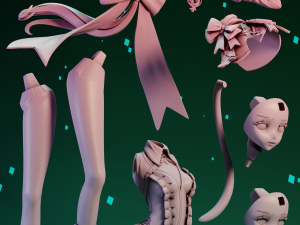 Lynette Genshin Impact 3D-printmodel