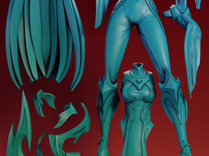 Irelia League of Legends 3D Baskı Modeli