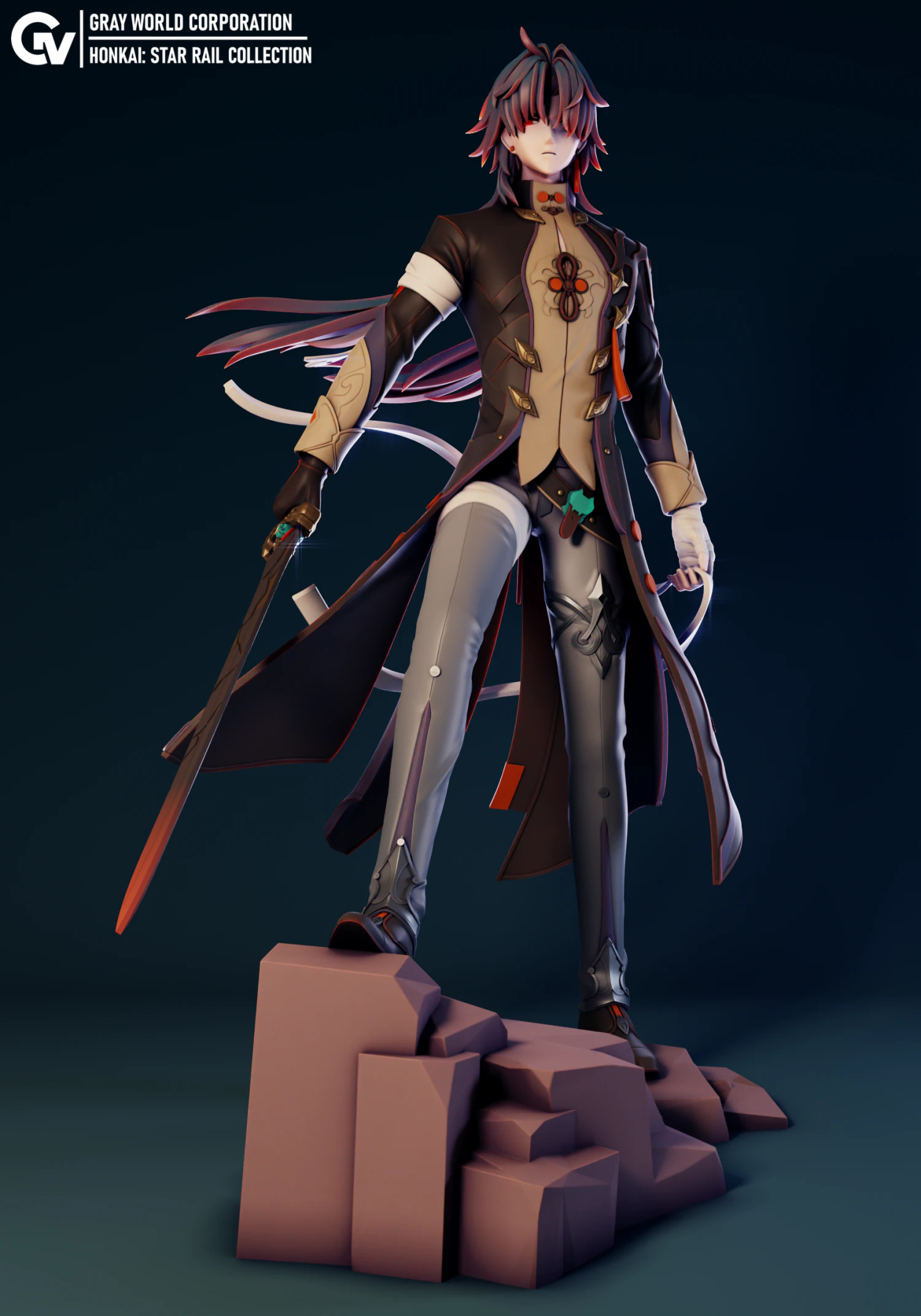 Blade Honkai Star Rail 3D Print Model .c4d .max .obj .3ds .fbx .stl .blend 
