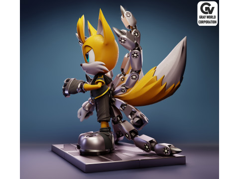 Nine Sonic The Hedgehog 3D प्रिंट मॉडल