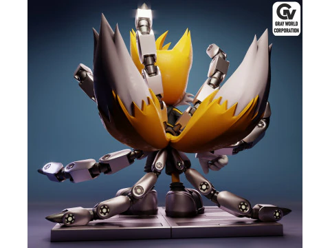 Nine Sonic The Hedgehog 3D Print Model