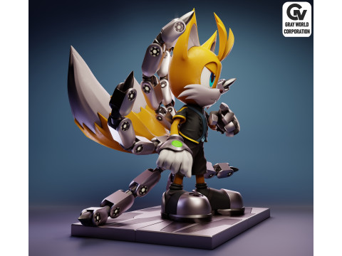 Nine Sonic The Hedgehog 3D प्रिंट मॉडल