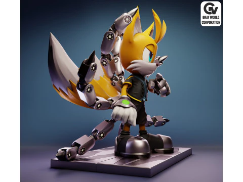 Nine Sonic The Hedgehog 3D Print Model