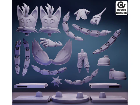 Nine Sonic The Hedgehog 3D Print Model