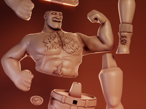 Saxton Hale Team Fortress 2 Modelo de impresión 3D