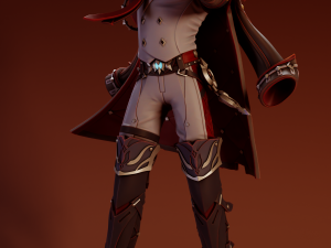 Wriothesley Genshin Impact 3Dプリントモデル