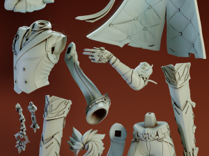 Wriothesley Genshin Impact Modèles 3D en vedette
