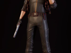 Albert Wesker &Ouml;l&uuml;mc&uuml;l Deney 3D Baskı Modeli