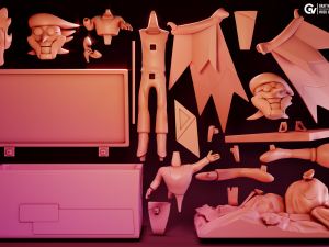 Spamton Deltarune 3D 打印模型