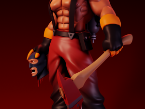 Buff Pyro Team Fortress 2 3D Print Model